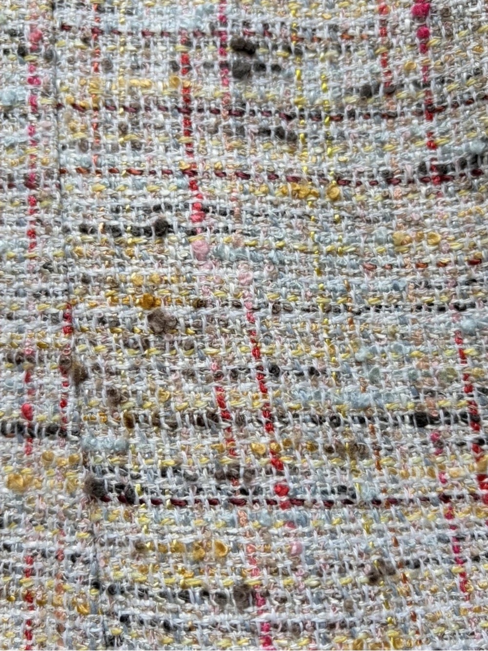 TRINA TURK Dress Womens Size 4 Pastel Tweed Sleeveless Raw Hem Mini Dress - Picture 2 of 10